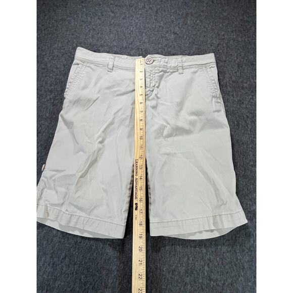 American Eagle Women’s Shorts Size‎ 8 Khaki Beige Casual Chino Mid Rise - Picture 3 of 9